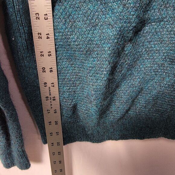Banana Republic Fine Italian Yarn by Filpucci Emerald Wool Sweater Women's Sz S - Picture 7 of 8